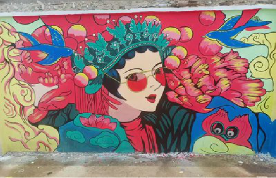 洪江墙体彩绘-网红墙