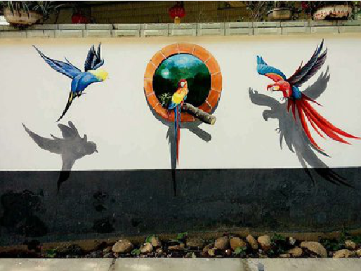 洪江视觉错位-3D墙绘设计