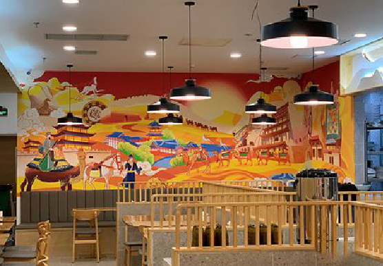 洪江商业空间彩绘介绍。